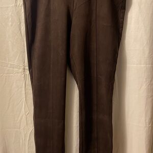 Ladies Brown microfiber/suede Pants